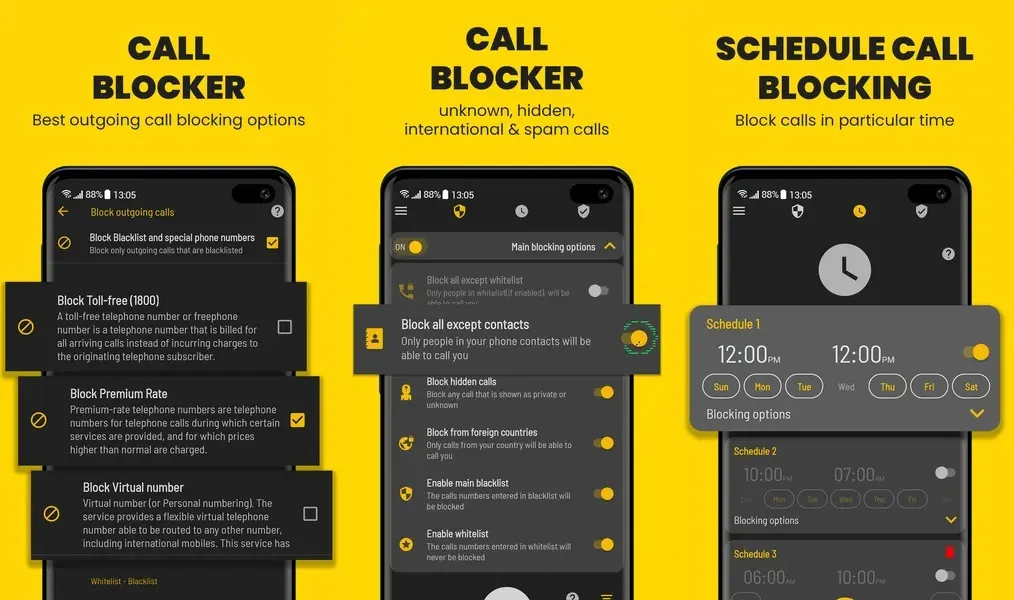 Call Blocker / Блокировщик звонков — мощное приложение для блокировки ложных вызовов
