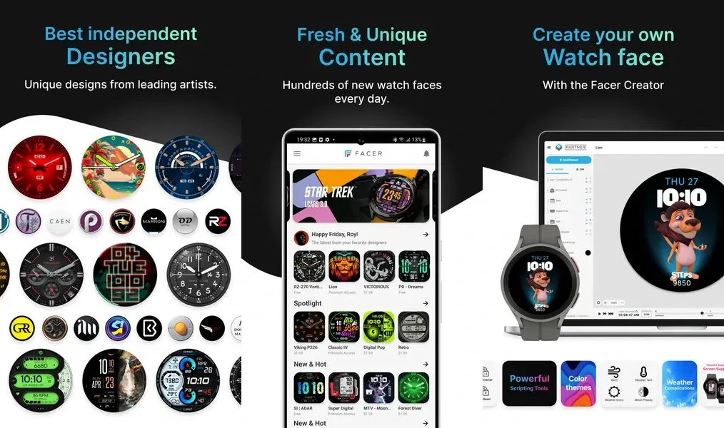 Facer Watch Faces – приложение, поддерживающее персонализацию циферблатов умных часов
