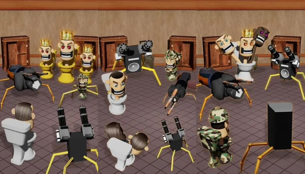 Sink Merge: Battle Master – казуальная игра, предлагающая веселые сражения в туалетной армии