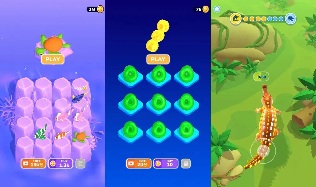 Evolution Merge – игра-головоломка, предлагающая уникальную эволюцию животных