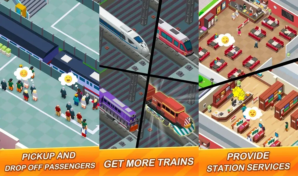 Idle Train Empire – игра-симулятор, позволяющая построить собственную железнодорожную империю