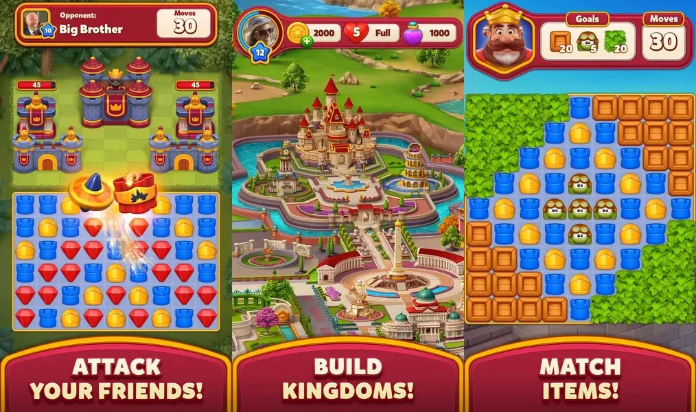 Royal Kingdom – игра «три в ряд» в сочетании со строительством королевства