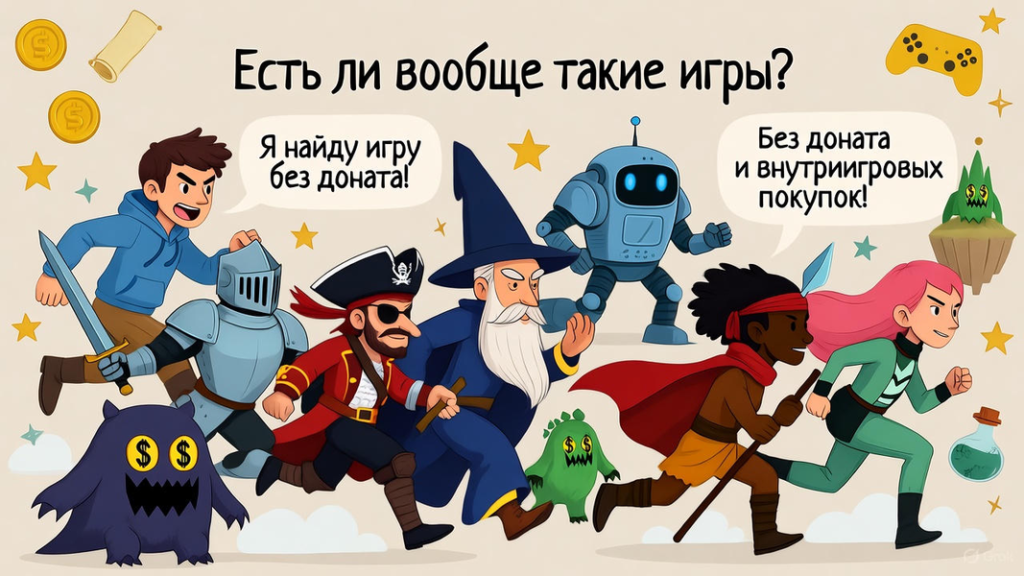 Игры без доната: есть ли такие вообще