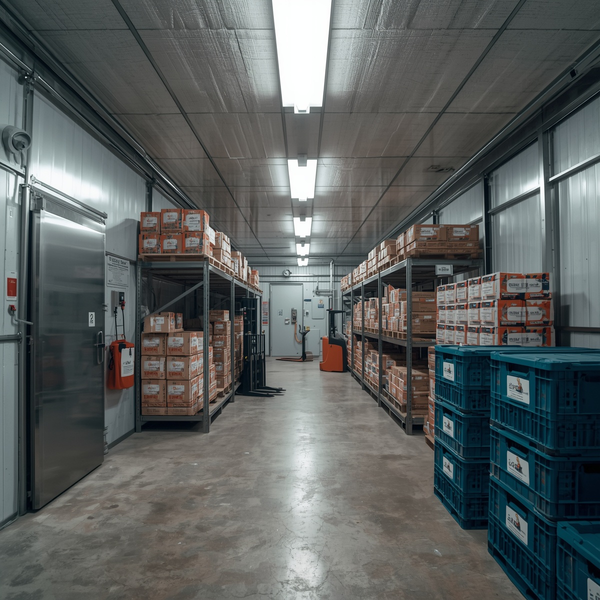 Склад с замороженными продуктами